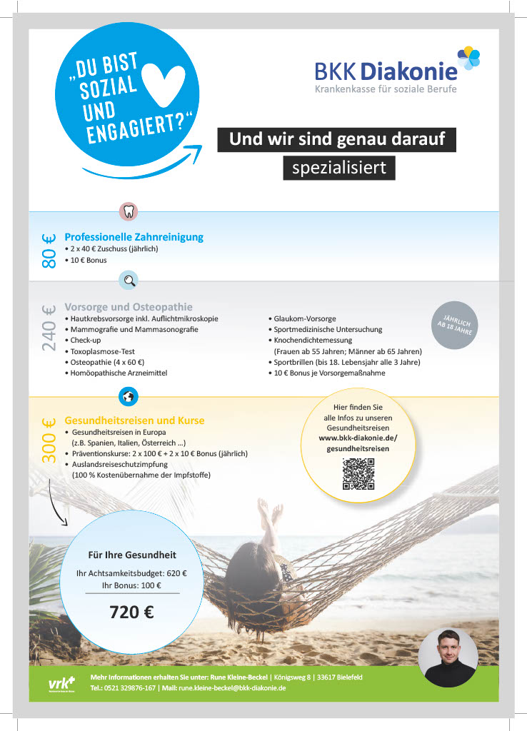 VRK Bestellseite BKK Diakonie